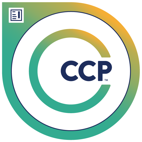 CMMC Certified Professional (CCP) certification badge issued by ISACA